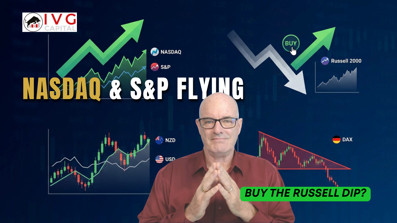 NASDAQ and S&P 500 rally while Russell 2000 lags behind as NZDUSD forex traders watch market opportunities