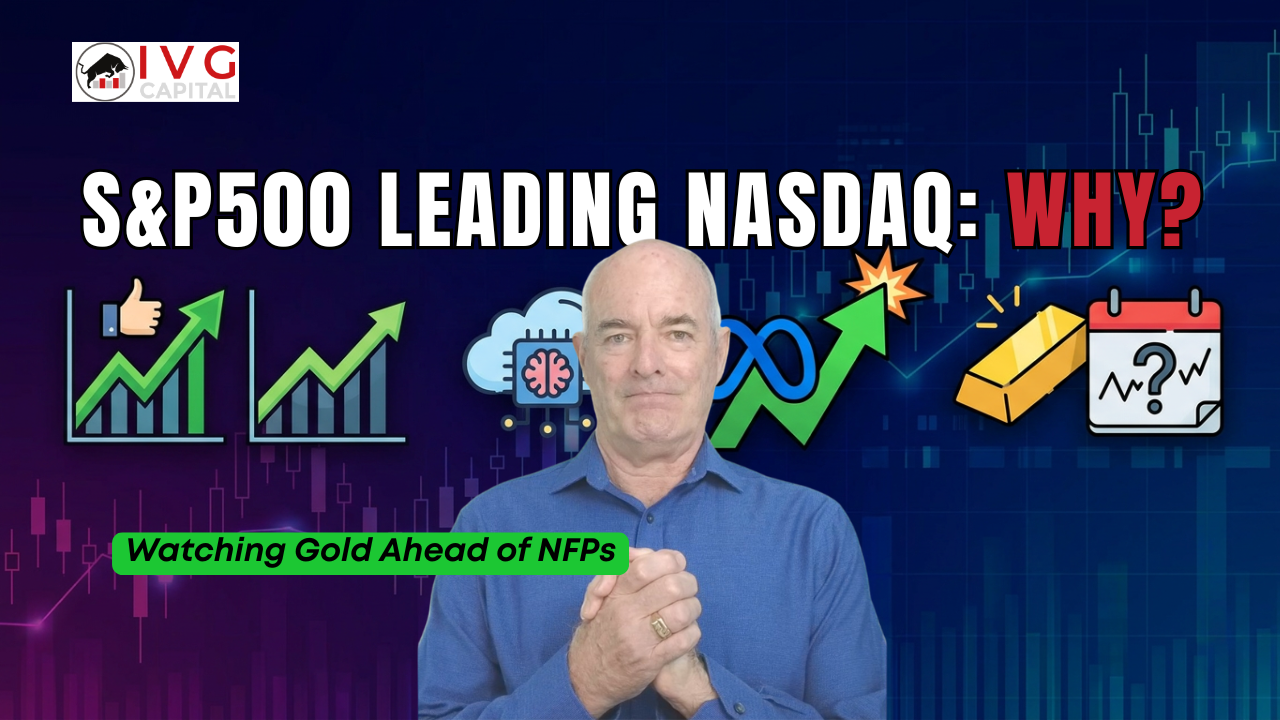 S&P 500 outperforming NASDAQ as Meta shares rise on Cloud AI news while Gold XAUUSD trades ahead of US Non-Farm Payrolls